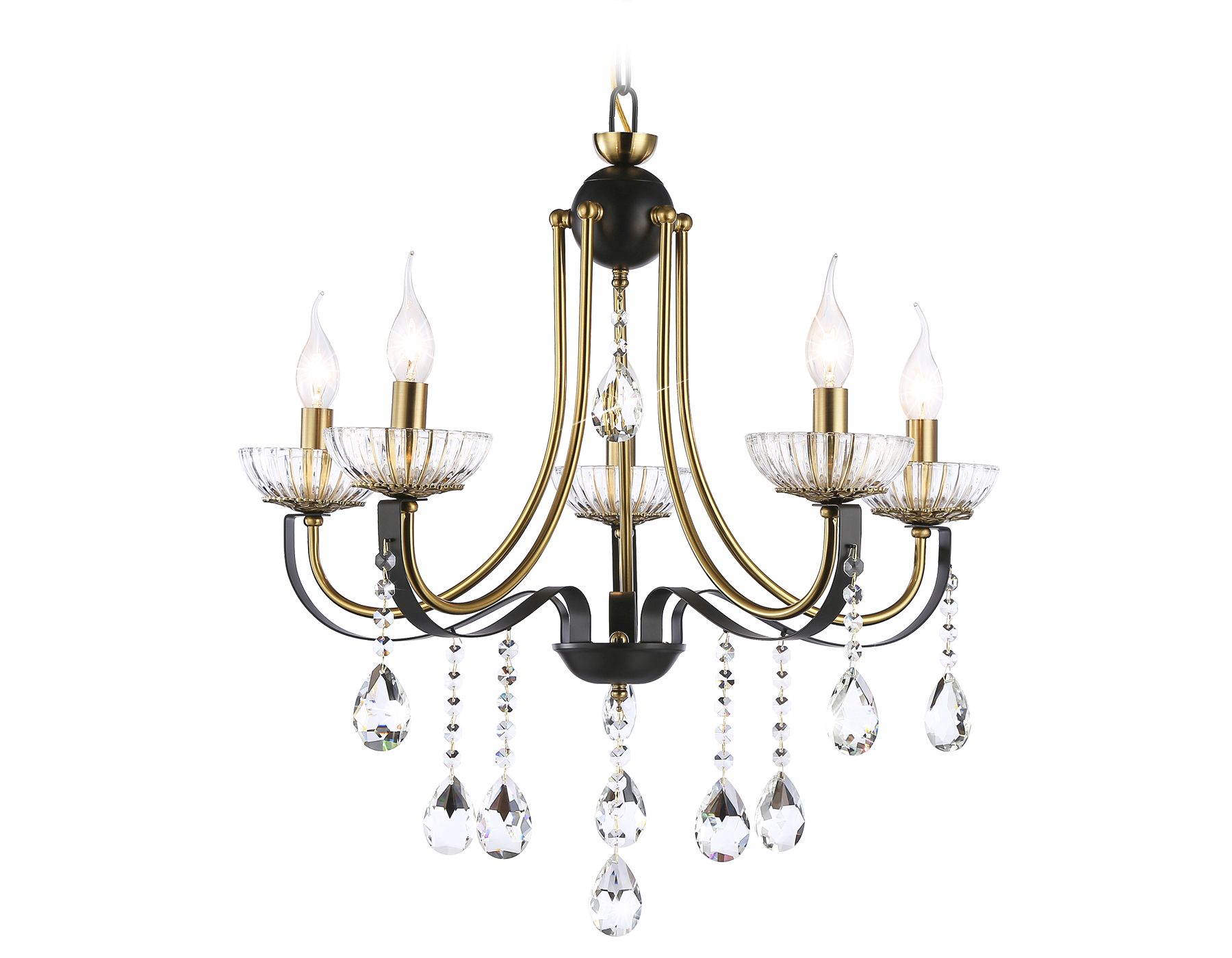 Подвесная люстра Ambrella light с хрусталем Traditional TR4952