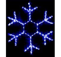 Светодиодная Снежинка 0,7м Синяя, Дюралайт на Металлическом Каркасе, IP54 13-045_BL