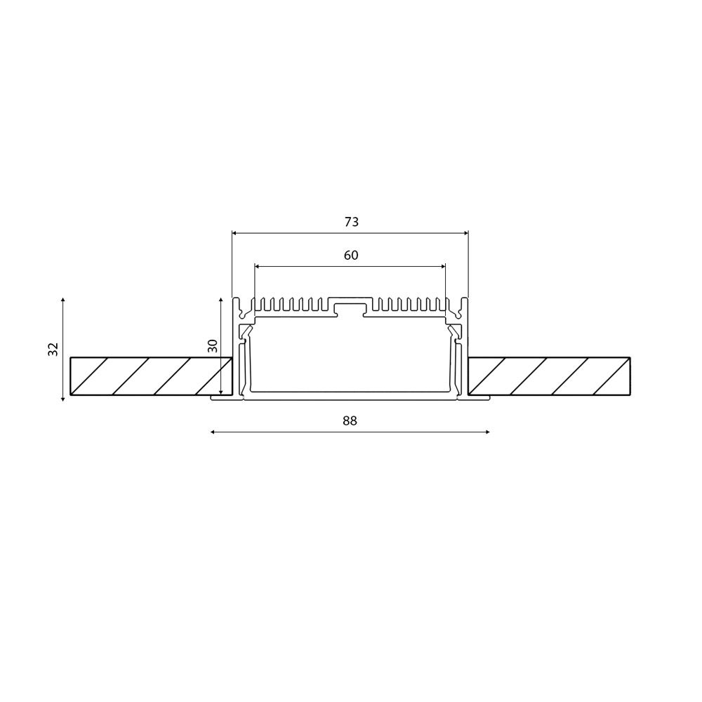 Профиль алюминиевый DESIGNLED le.8832