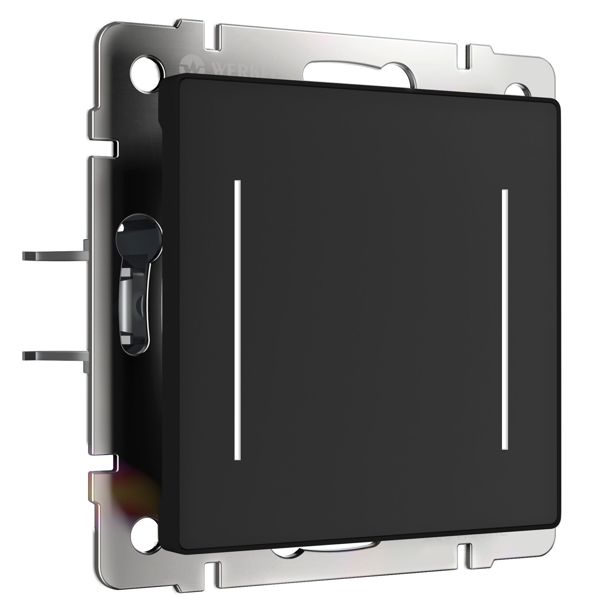 Умный сенсорный выключатель двухклавишный (черный) Werkel a064142, цвет белый - фото 1