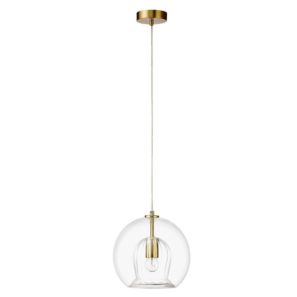 Подвесной светильник Crystallux LUISA LUISA SP1 BRASS/TRANSPARENT