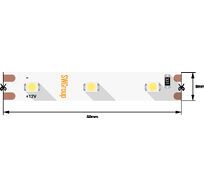 Лента светодиодная стандарт 3528, 60 LED/м, 4,8 Вт/м, 12В, IP20, Цвет: Зеленый 00-00009468_SW