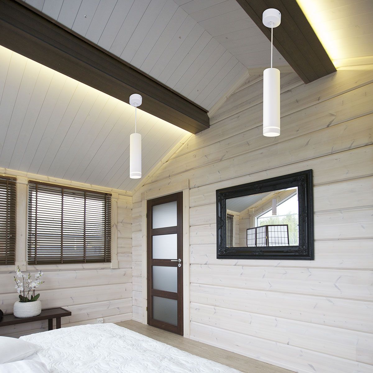 Светильники для низких потолков в деревянном доме фото
