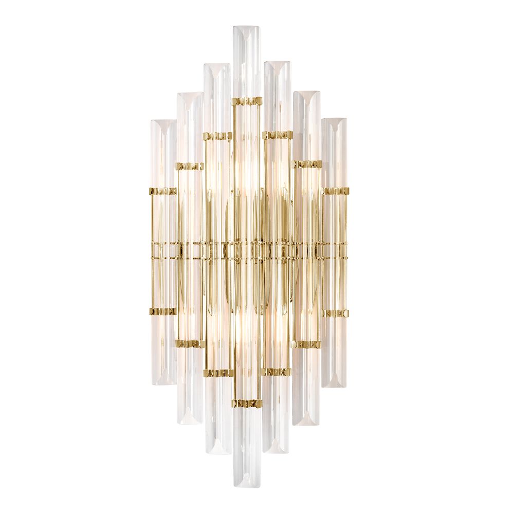 Настенный светильник Crystallux SARAGOSA SARAGOSA AP2 BRASS/TRANSPARENTE