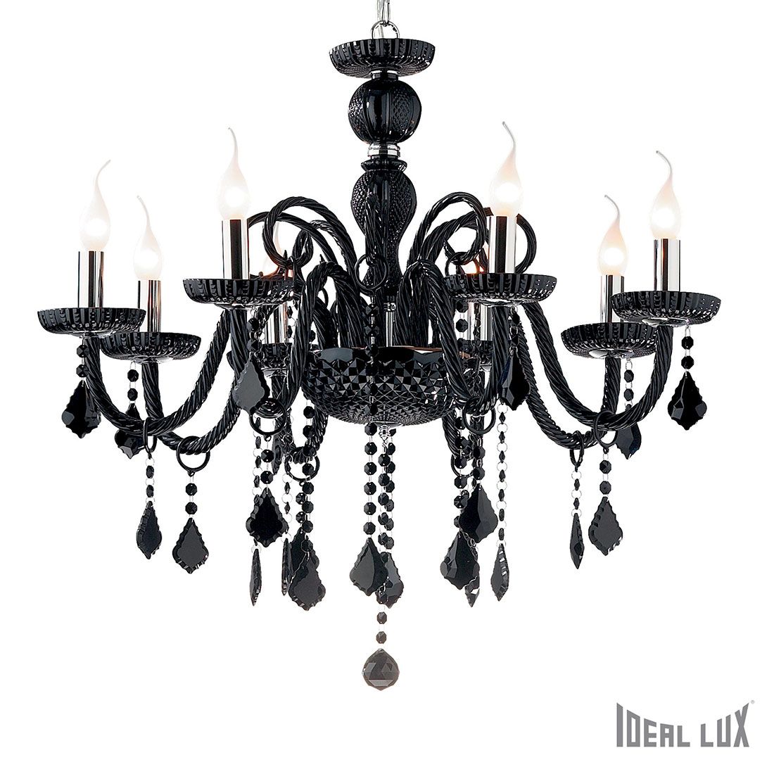 Crystal Lux люстра magnifico sp13 Black/transparent