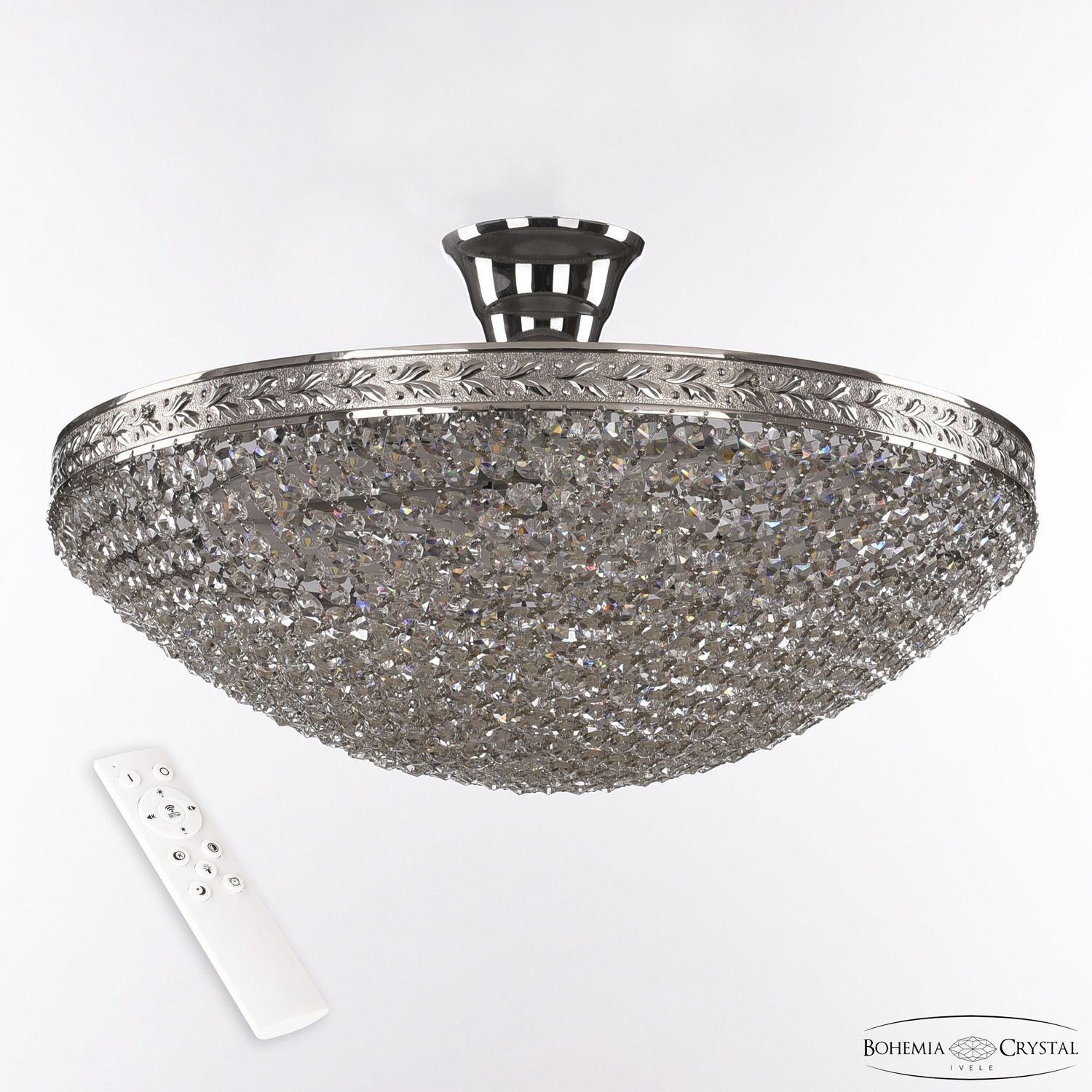 Хрустальная люстра Bohemia Ivele Crystal 19321/45IV/LED-DIM Ni, цвет никель 19321/45IV/LED-DIM Ni - фото 1