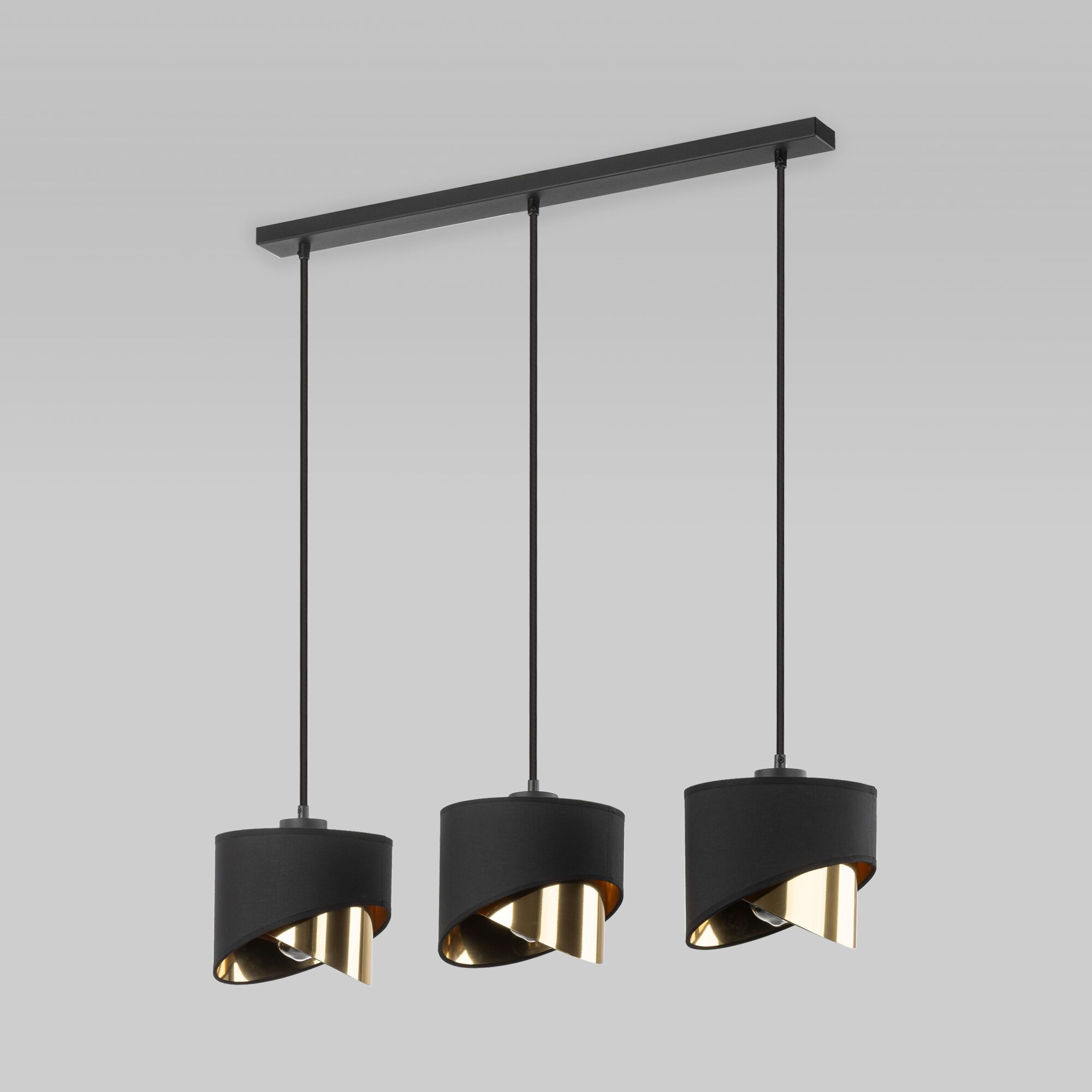 Подвесной светильник с тканевыми абажурами TK Lighting Grant Black a066421