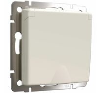 Розетка с заземлением и шторками c крышкой IP44 Werkel a059276_WR