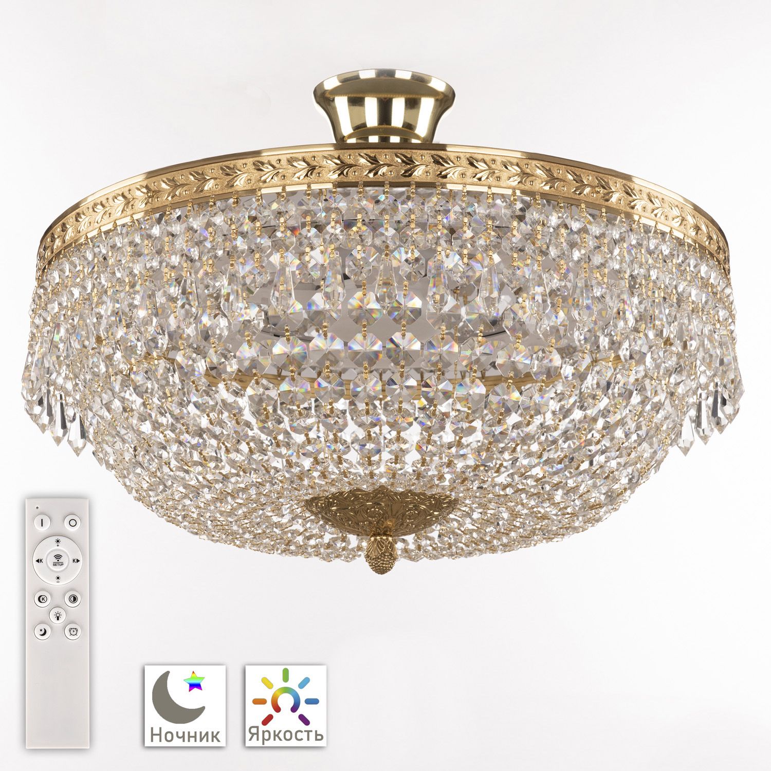 Хрустальная люстра Bohemia Ivele Crystal 19011/45IV/LED-DIM G