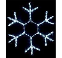 Светодиодная Снежинка 0,7м Белая, Дюралайт на Металлическом Каркасе, IP54 13-043_BL