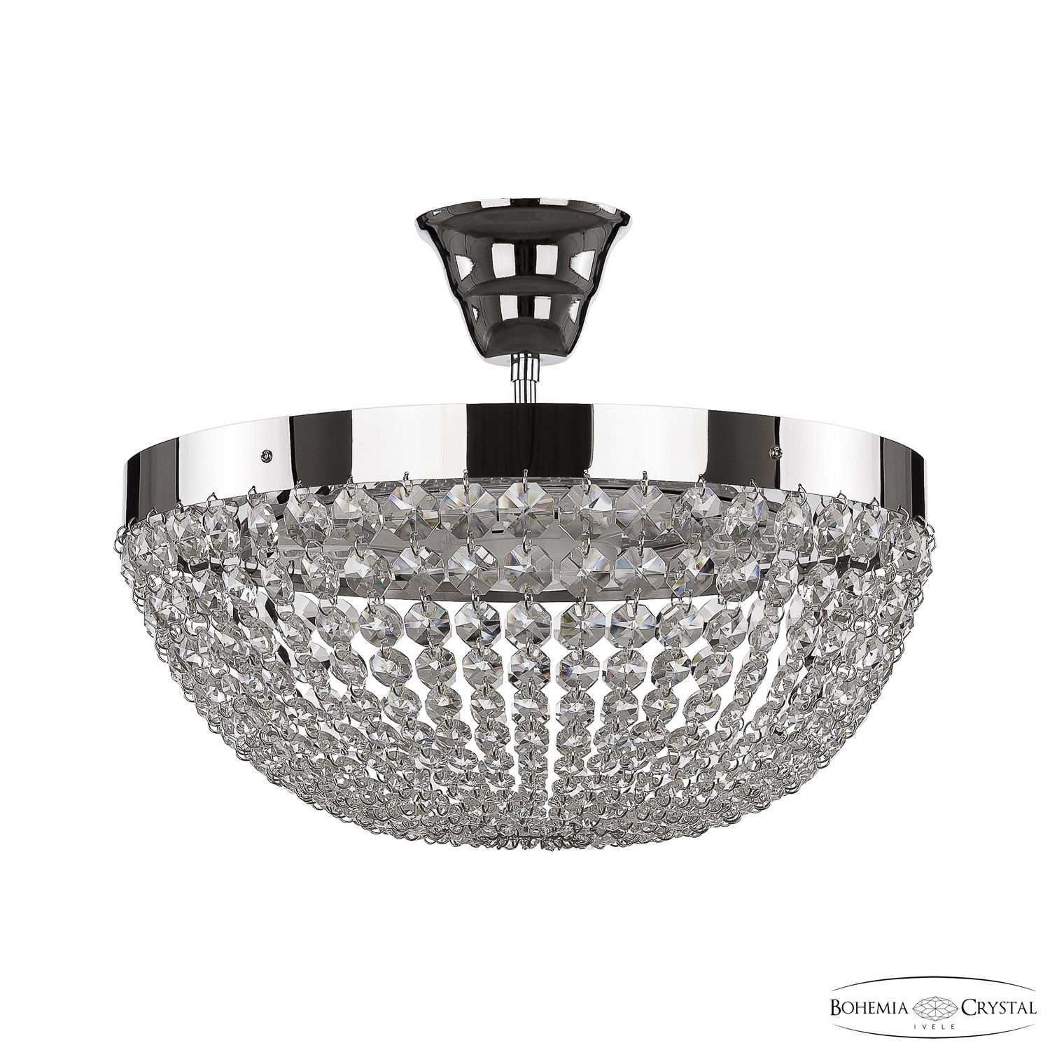 Хрустальная люстра Bohemia Ivele Crystal 19291/35NZ/S/LED-DIM Ni